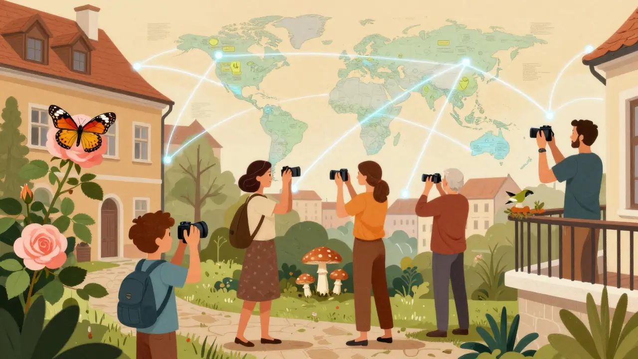 Různí lidé v Česku fotí přírodu, jejich snímky se spojují do globální databáze.