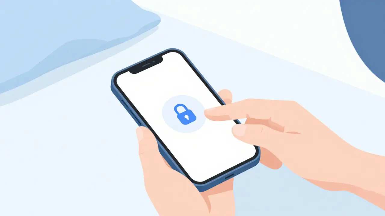 Dítě má zařízení s časovačem, rodič upravuje omezení na telefonu.