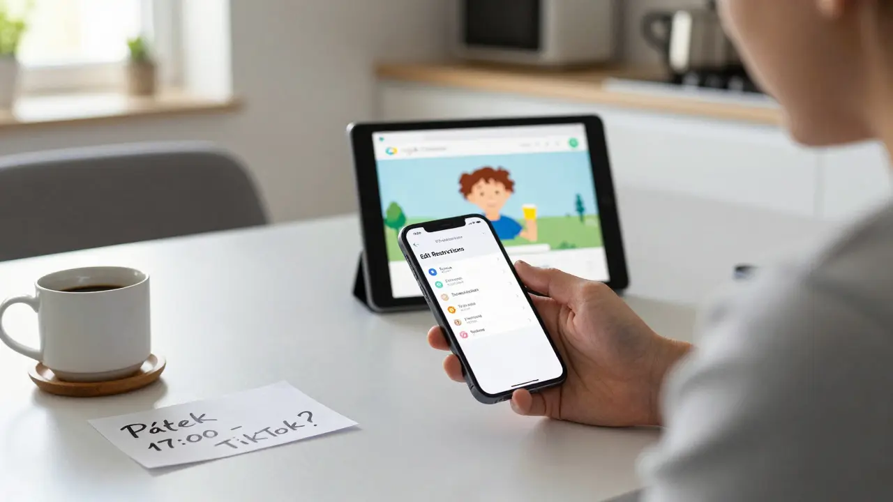 Jak odblokovat rodičovský zámek na telefonu dítěte